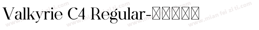 Valkyrie C4 Regular字体转换
